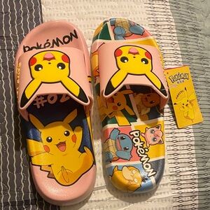 Pikachu Graphic Slide Sandals